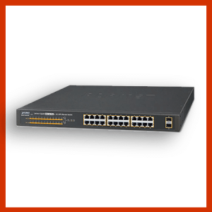 24 port 1g t 802.3at poe + 2 port 1g x sfp gigabit switch